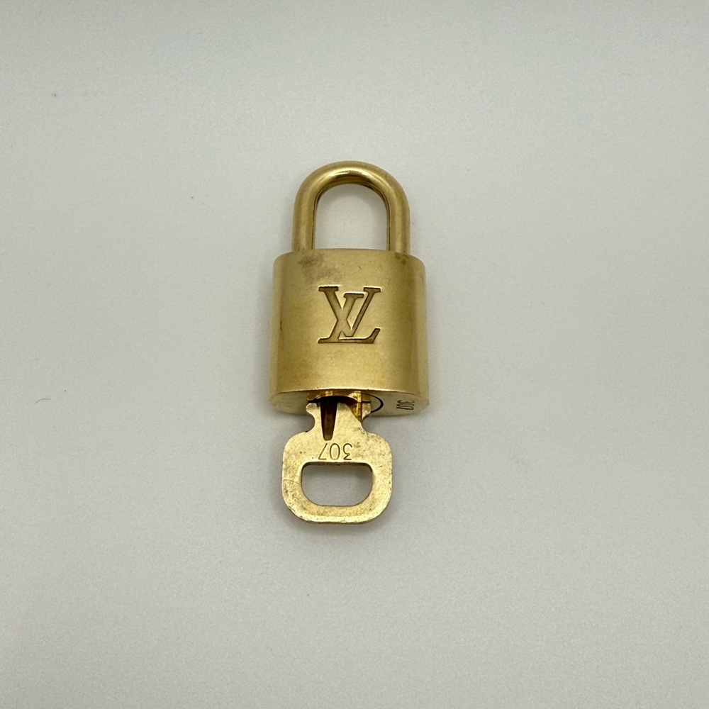 Louis Vuitton Gold Lock and Key #307